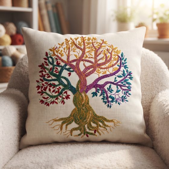 The same design, stitched out